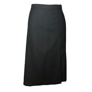 Hugo Buscati pure wool basic black skirt
